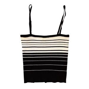 Charlotte Russe Black and White Striped Women's Top